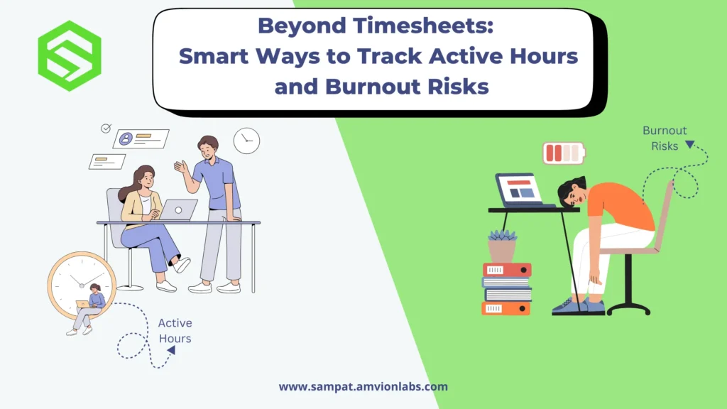Employee active hours versus burnout risks